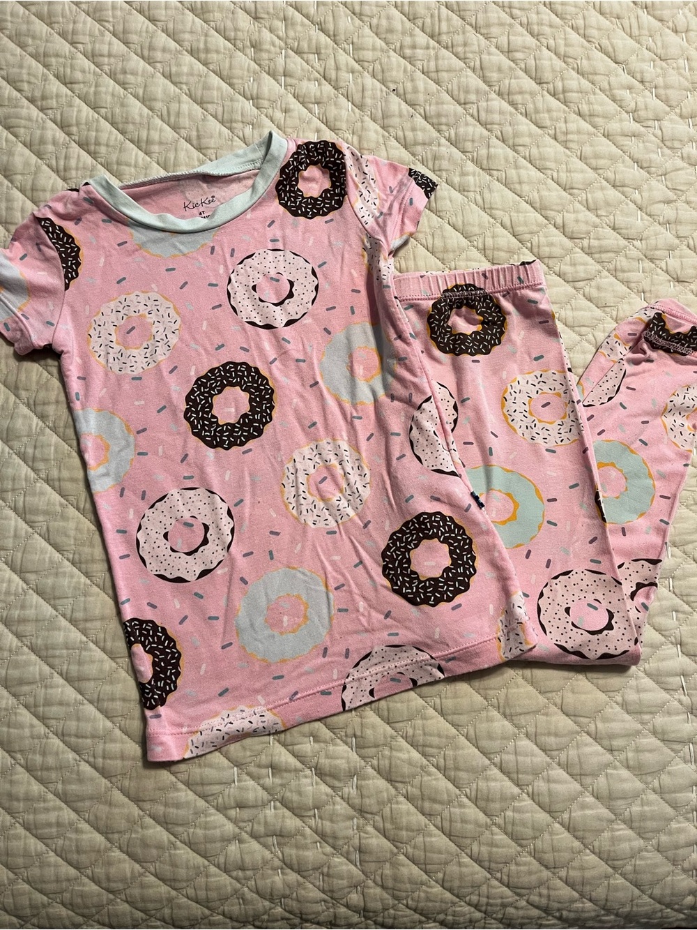 Kickee Pants Pink Donut Print Pajama Set